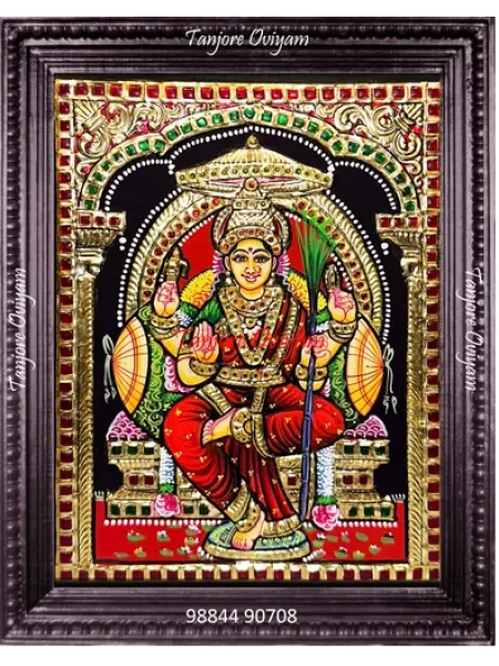 Lalitha Tripurasundari Tanjore Painting